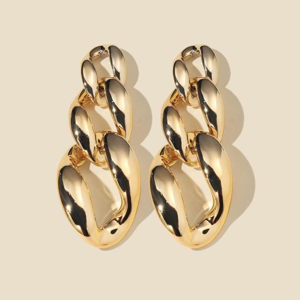 

dangle & chandelier cweel big earrings for women trend punk korean style statement large vintage earings female bohemian boho jewelry access, Silver