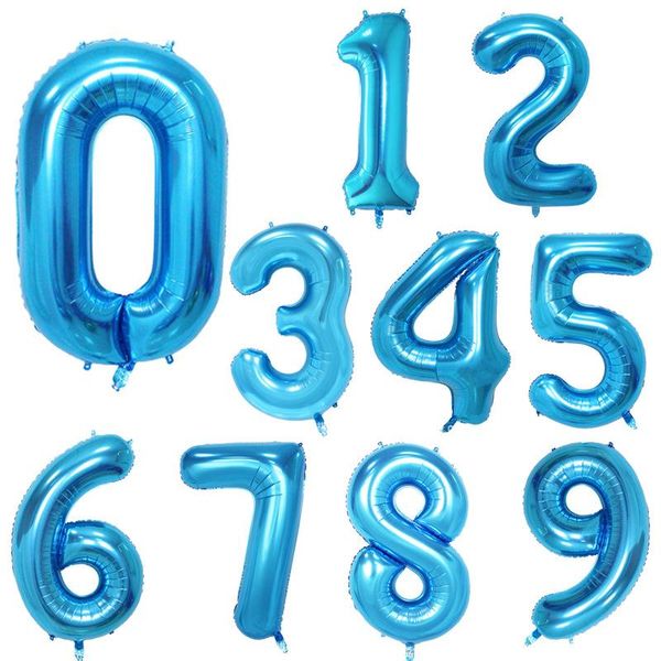 

40inch foil number balloons anniversary wedding birthday party decorations ballon baby shower decor supplies