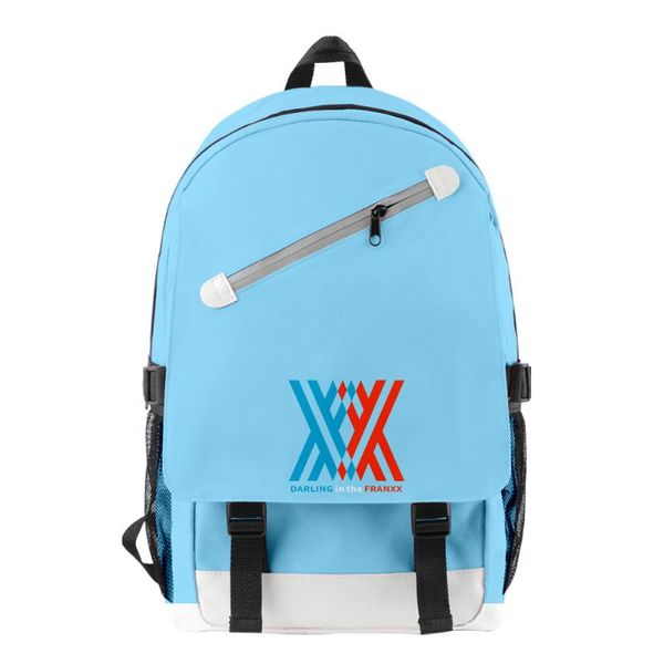

backpack darling in the franxx hip hop bag milk lady zipper school men travel computer