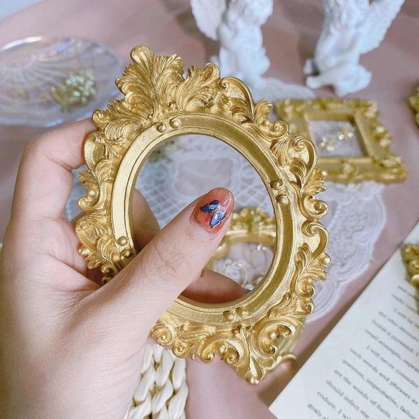 

frames european embossed po frame decorative props vintage golden mini