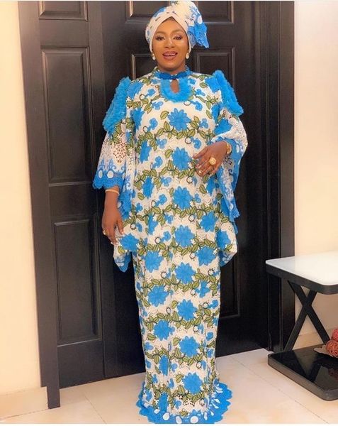 

ethnic clothing lace african dresses for women boubou robe femme dress dashiki embroidered flower kaftan africa plus size, Red