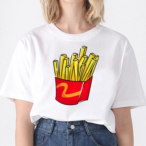 

women's t-shirt fashion cute summer short sleeve matching clothes bff t shirt women friends, White