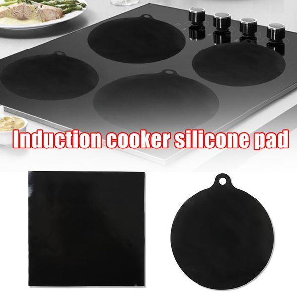 

mats & pads induction cookmat protector nonslip silicone heat insulation pad cook cover reusable ki
