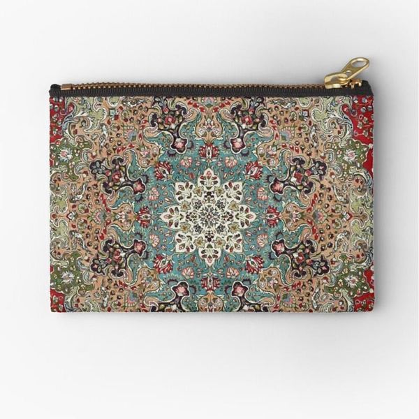 

cosmetic bags & cases women retro persian carpet printed fashion cosmetics organizer bag for travel colorful storage lady small gift