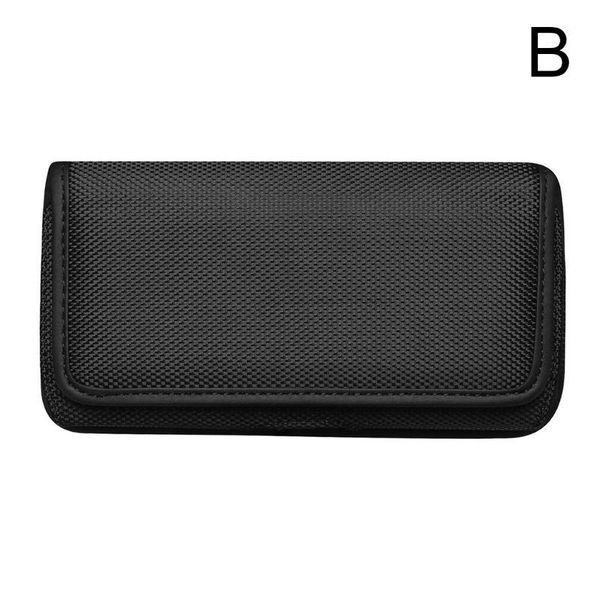 

horizontal nylon belt loops cellphone holster holder carrying case sleeve pouch for men waist bags