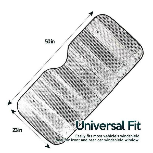 

car sunshade 2 pcs windshield auto cover foldable glass reflective sun shade
