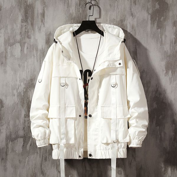 

hip-hop jacket men's spring hoodie trend autumn clothing kg-55, Black;brown