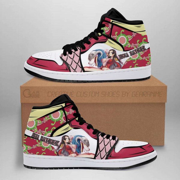 

customization boa hancock one piece anime sneakers fan gift