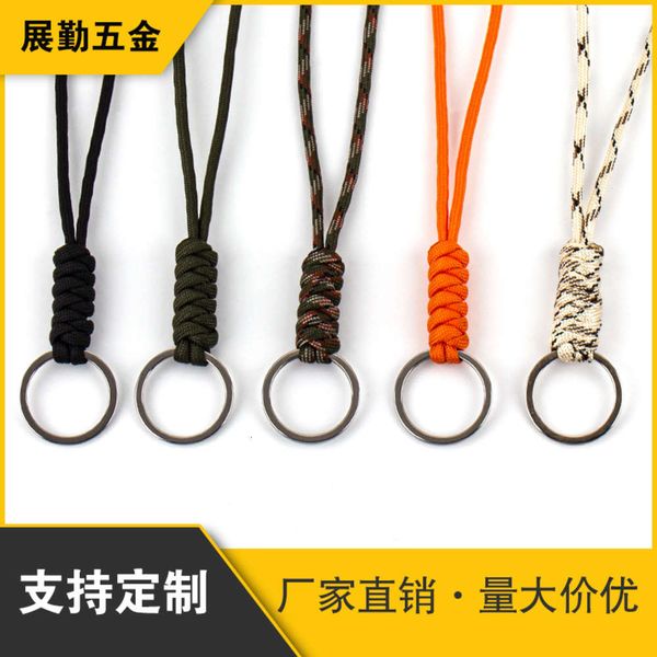 

anti release wristband umbrella rope woven key chain hardware clasp car pendant