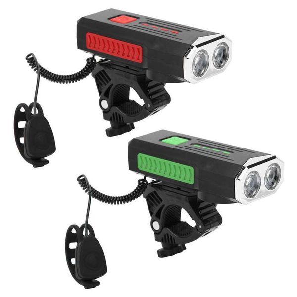 

bike lights bicycle front light with horn super bright usb rechargeable waterproof headlight lamp cycling bell ring