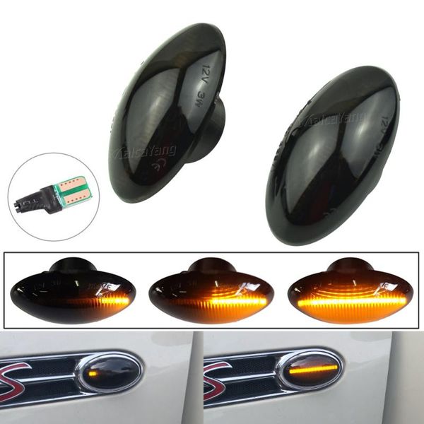 

emergency lights for mini cooper r50 r52 r53 2002-2008 car dynamic led turn signal light side marker sequential lamp