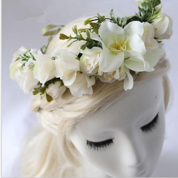 

decorative flowers & wreaths handmade lady flower wedding cloth lily head garland