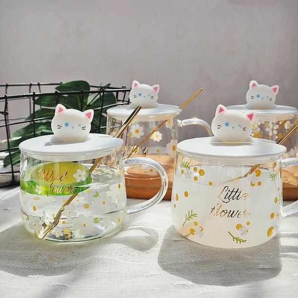 

mugs cup glass mug drinking glasses coffee cat cute