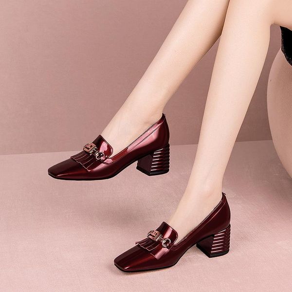 

dress shoes 2021 leather women's cowhide high heels banquet stage party shaved fashion 34-39, Black