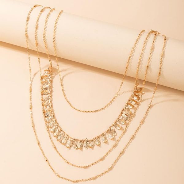 

chains tocona bohemian tassel choker necklace for women gold color alloy metal clavicle chain ethnic jewelry weddings gift collar 17721, Silver