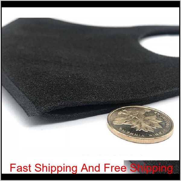 

black anti dust washable reusable protective mouth cycling mask women men kids dustproof mouth-muffle mas jlltpe warmslove