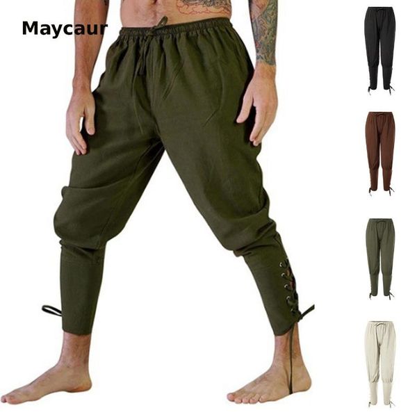 

men's pants men casual solid color harem trousers with joger para hombre hiphop calca masculina, Black