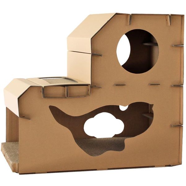 

cat toys double-layer corrugated nest house villa claw grinder board toy scratch supplie nn50wj