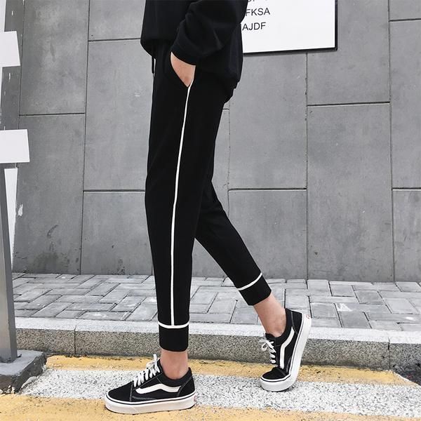 

maternity bottoms 2021 spring cotton pants fashion striped patchwork high waist pregnant woman's abdomen trousers casual sport, White