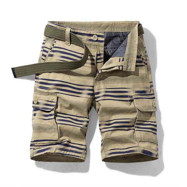 

summer men's casual retro classic pocket overalls shorts jacket fashion twill cotton camouflage shorts men's shorts 210720, White;black