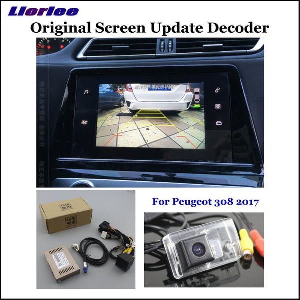 

car rear view cameras& parking sensors original display update system for 308 2021 reverse camera digital decoder track cam