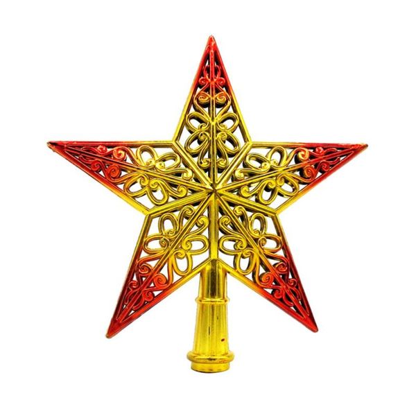 

christmas decorations hollowed-out tree sparkle star glittering hanging xmas er decoration ornaments home decor (golden red)