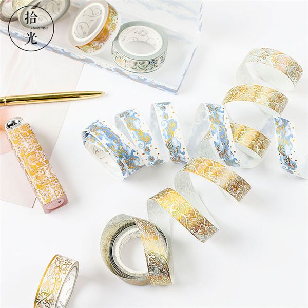 

3Pieces/Lot Cute Chinese style series Cool breeze pattern Masking Washi Tape christmas Decorative Adhesive Tape scrapbooking stationery