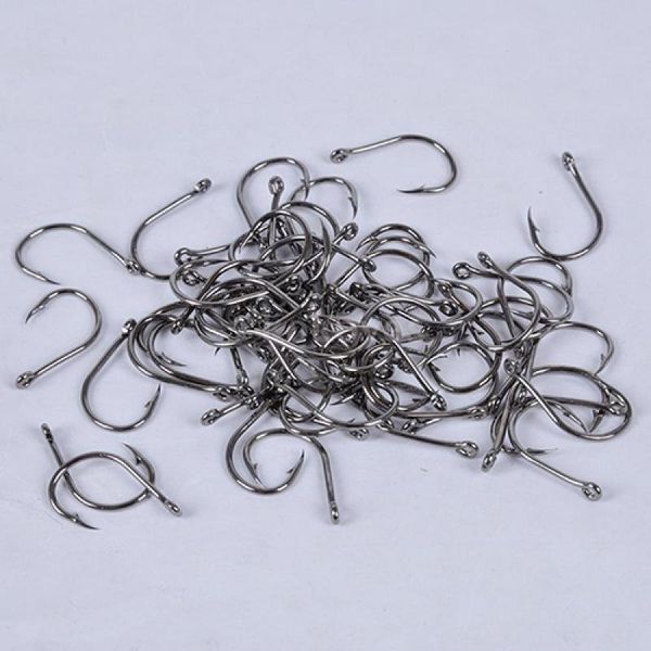 

fishing hooks 500 pcs fish jig with hole hook tackle box carbon steel fishhook