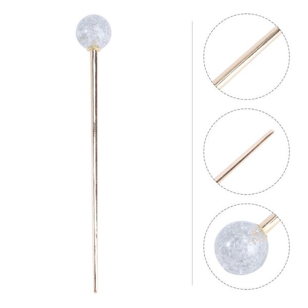 

hair clips 1pc lollipop shape hairpin simple insert fashion claw updo decorative pin for girls silver
