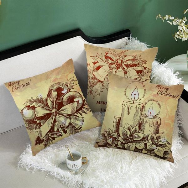 

cushion/decorative pillow simplicity christmas decorative gift style short plush/peach skin/linen pillows cover sofa bed home winter
