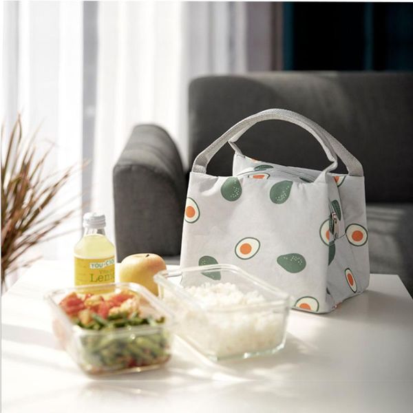 

storage bags portable lunch bag ice thick aluminum foil canvas cold insulation outdoor picnic handbag