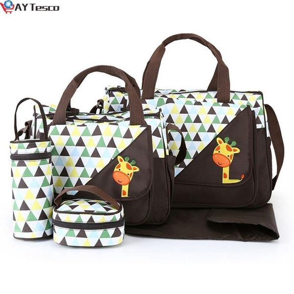 

diaper bags large capacity 5pcs baby bag nappy sets organizer for mummy maternity nursing stroller