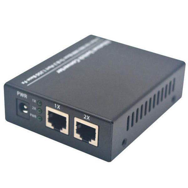 

fiber optic equipment 1 pcs 2ge 1000m optical media converter transceiver single 25km sc 100/1000m us plug