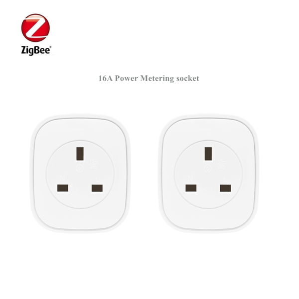 

alarm systems wireless zigbee power socket 16a 3000w uk plug control compatible with standard protocol hub