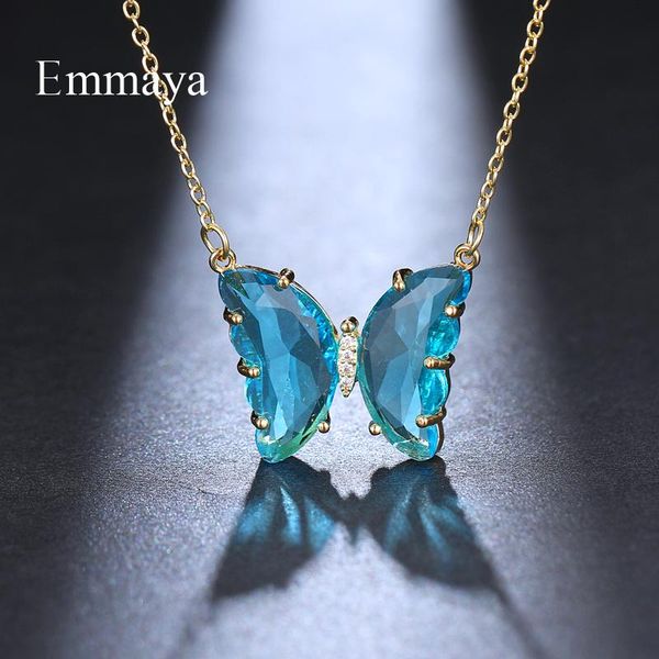 

pendant necklaces emmaya arrival exquisite butterfly appearance necklace natural style for female fashion jewelry in banquet cute gift, Silver