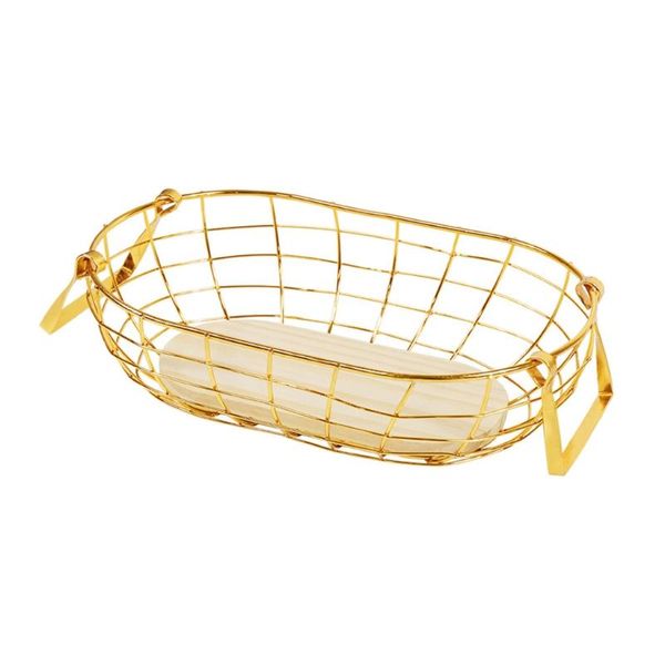 

storage baskets iron hollow-out deskbasket metal wire mesh basketry desk tray drop