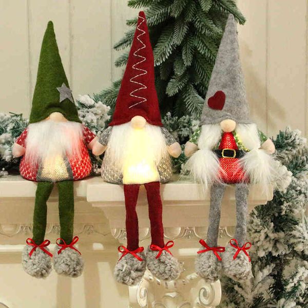 

christmas new luminescent doll rudolph faceless shenlin santa gift dwarf