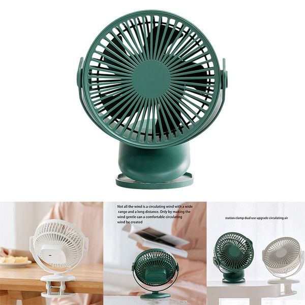 

lld-25 clip fan, usb rechargeable portable table clip dual-use deskfan for home and office