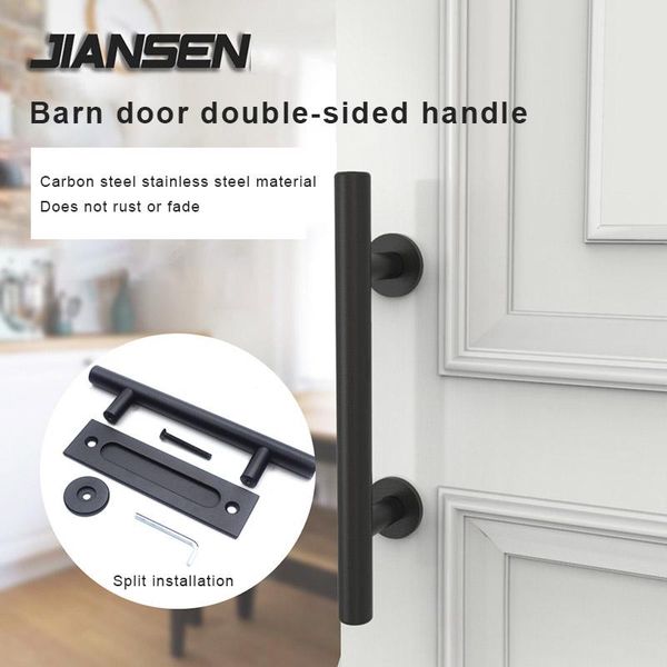 

handles & pulls door handle double side furniture easy install replacement garage rustic shed flush pull sliding barn gate closet cabinet
