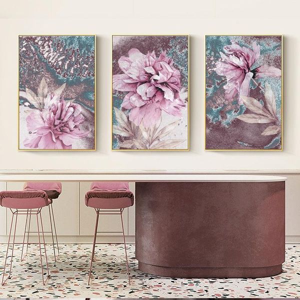 

abstract painting scandinavian poster nordic decoration home wall art flowers posters and prints decorative pictures unframed