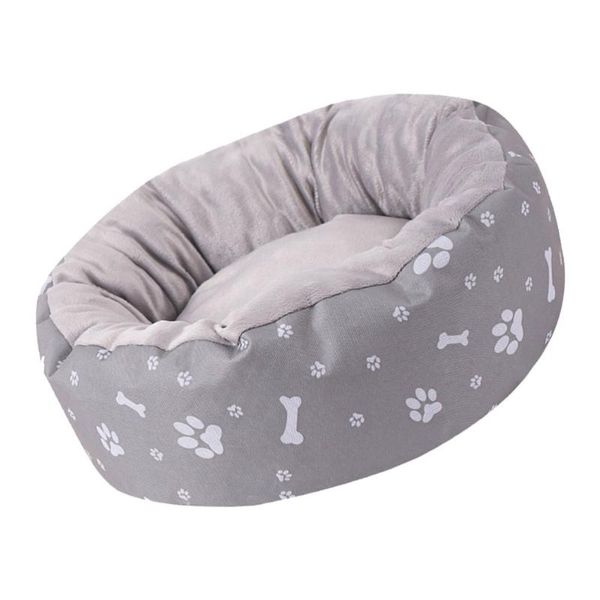 

1pc soft pet bed winter dog sleeping cushion round cat nest pet supplies