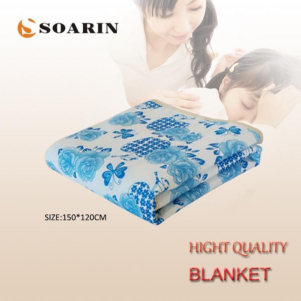 

blankets soarin electric blanket 150x120cm heating double body warmer synthetic fiber mattress manta electrica 220v pat