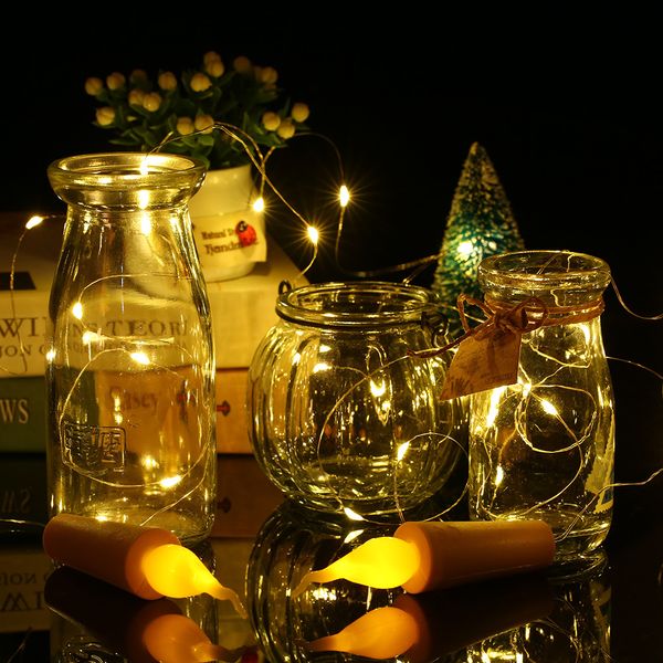 

2021 new 2 21-left rope to water test tubes cortes bottle wine copper yarn lights of scarlet fairies for the wedding festival tnb4