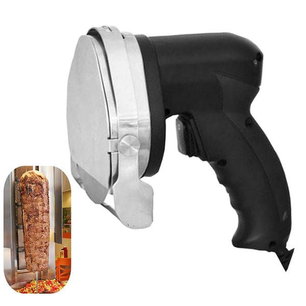 220V / 110vroast Carne Slicer Comercial Elétrica Kebab Faca Shawarma Cortador Handheld BBQ Beet Máquina de corte Giroscópio Frete Grátis