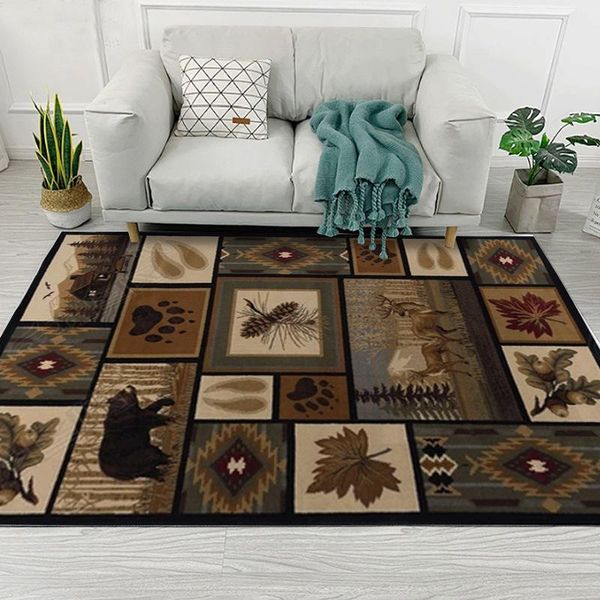 

carpets vintage leaf for living room home nordic flower print mat bedroom bedside blanket area rug soft study teppich floor