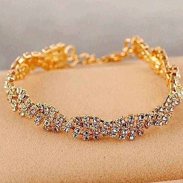 

bangle jewelry fashion bracelets exquisite full bangles crystal shiny all-match bracelet women gifts, Black