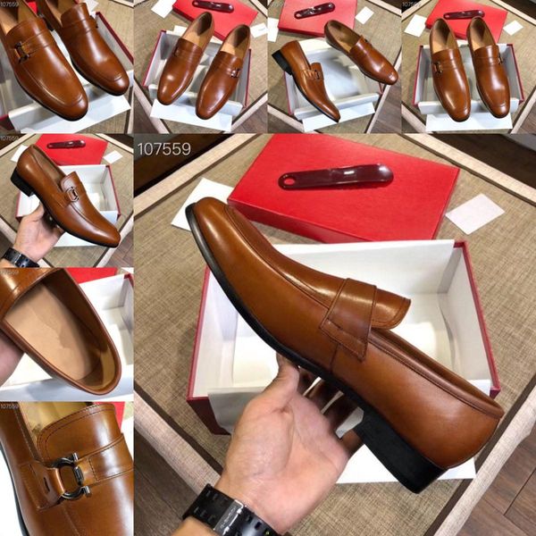 

q4 man leather shoes slipons 2020 spring summer male luxury dress shoe genuine leather clax men's loafers formal footwear brand 11, Black