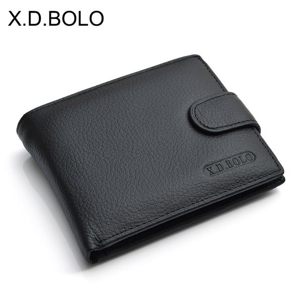 

men's wallet leather coin pocket fashion buckles take short style multi-card slot, Red;black