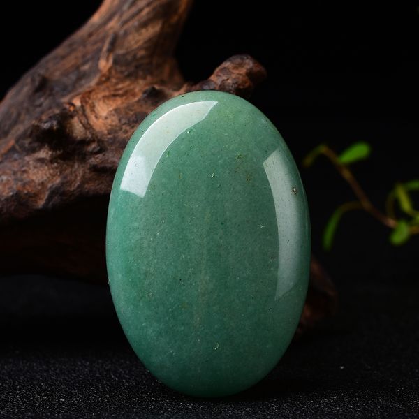 Natural Verde Aventurina Palm Stone Quartzo Cura Cristal Massagem Mão-polida Meditação Reiki Stone