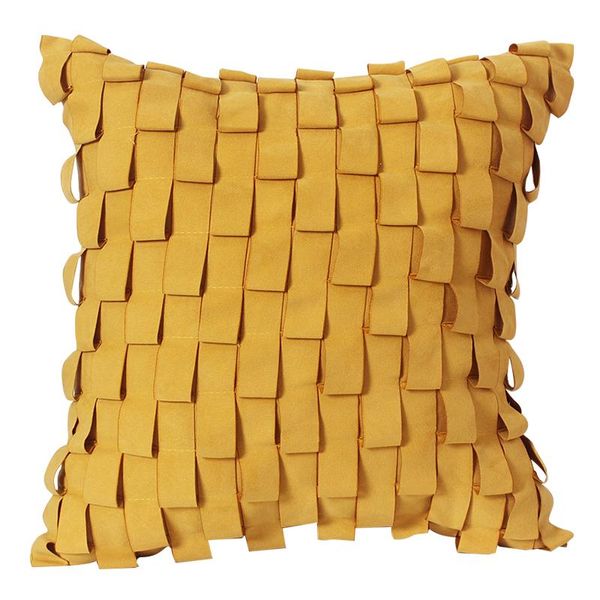 

cushion/decorative pillow french pleat cushion cover decorative case modern simple geometric living room bedding coussin sofa chair decorati